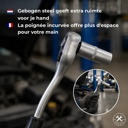 Jeu De Douilles 4toolz 108 Pièces En Coffret – 72 Dents Cliquets 1/2″ Et 1/4