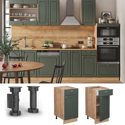 Meuble Bas De Cuisine – Vicco – Fame-line 46501 – Vert Or Campagne – 40x82x60 Cm