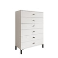 Delvotira | Commode Meubella Avellio - Blanc - 77x35x110 Cm
