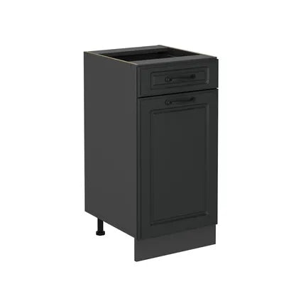 Delvotira | Meuble Bas De Cuisine - Vicco - R-line - Anthracite Campagne - 40x81.6x46 Cm