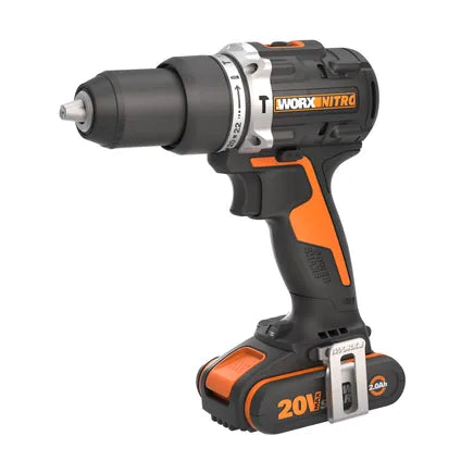 Perceuse à percussion sans fil – WORX – 20V – 60 Nm – 2 vitesses – Mandrin 13 mm