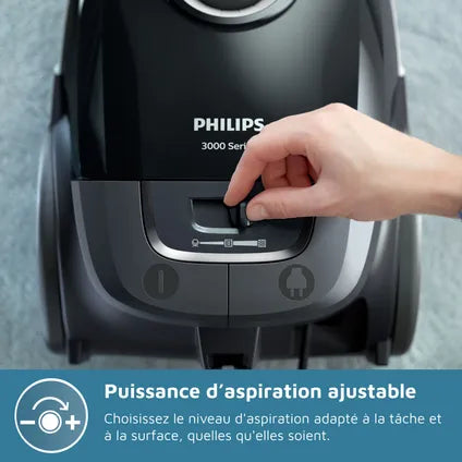 Philips Aspirateur Avec Sac Xd3112/09 Série 3000 Performer Compact 900w 79db N