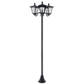 Delvotira | Lampadaire De Jardin Collahausse - Solaire Led 3 Abat - Jours - H.182.5 Cm - Ip44 Extérieur