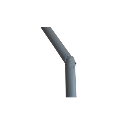 Parasol Kopu Leon Rectangle 150×250 Cm – Parasol De Balcon Avec Housse – Gris