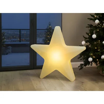 Lampadaire D’extérieur Led Beliani Olsan Blanc 11x79x76 Cm