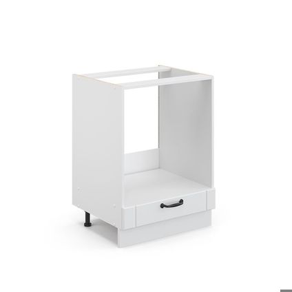 Delvotira | Meuble Bas Pour Four Encastrable - Vicco - Fame-line - Blanc Campagne - 60x51.6x82 Cm