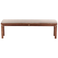 Delvotira | Banc Avec Coussin D'assise Beliani Tuscania Marron Beige 35x160x45 Cm