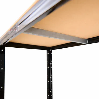 Étagère Rangement Établi Shelfplaza Black 190x80x60 Cm En Noir Avec 6 Étagères