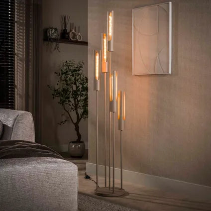Lampadaire – Hoyz Collection – Tube – Beige – 30x30x175 Cm
