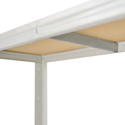 Étagère Rangement Établi Shelfplaza Home 190x90x60 Cm En Blanc Avec 6 Étagères
