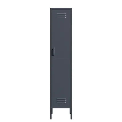 Delvotira | Armoire Vestiaire 35x50x180 Cm Métal Anthracite - Lendo Online