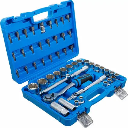 Coffret De Douilles Douze Pans – Bgs – 12,5 Mm (1/2″) 8 32 Mm 51 Pièces