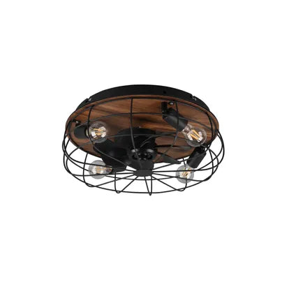 Ventilateur De Plafond – Trio – Trondheim – Noir 48x48x17.5 Cm