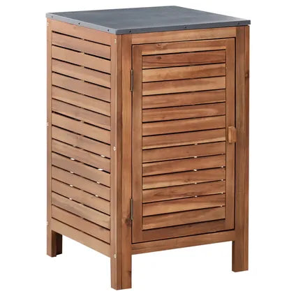 Delvotira | Meuble De Cuisine D'extérieur Beliani Brucoli Marron Gris 50x50x83 Cm