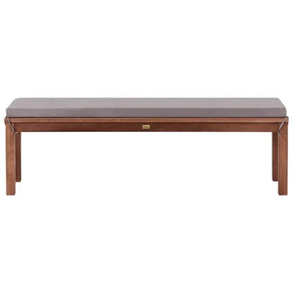 Delvotira | Banc Avec Coussin D'assise Beliani Tuscania Marron Gris 35x160x45 Cm