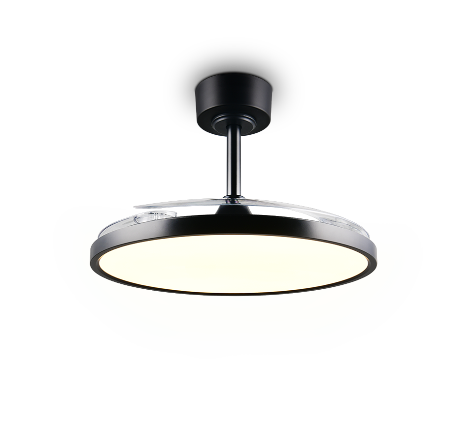 Ventilateur De Plafond - Trio - Kasfjord - Noir 106x106x35 Cm