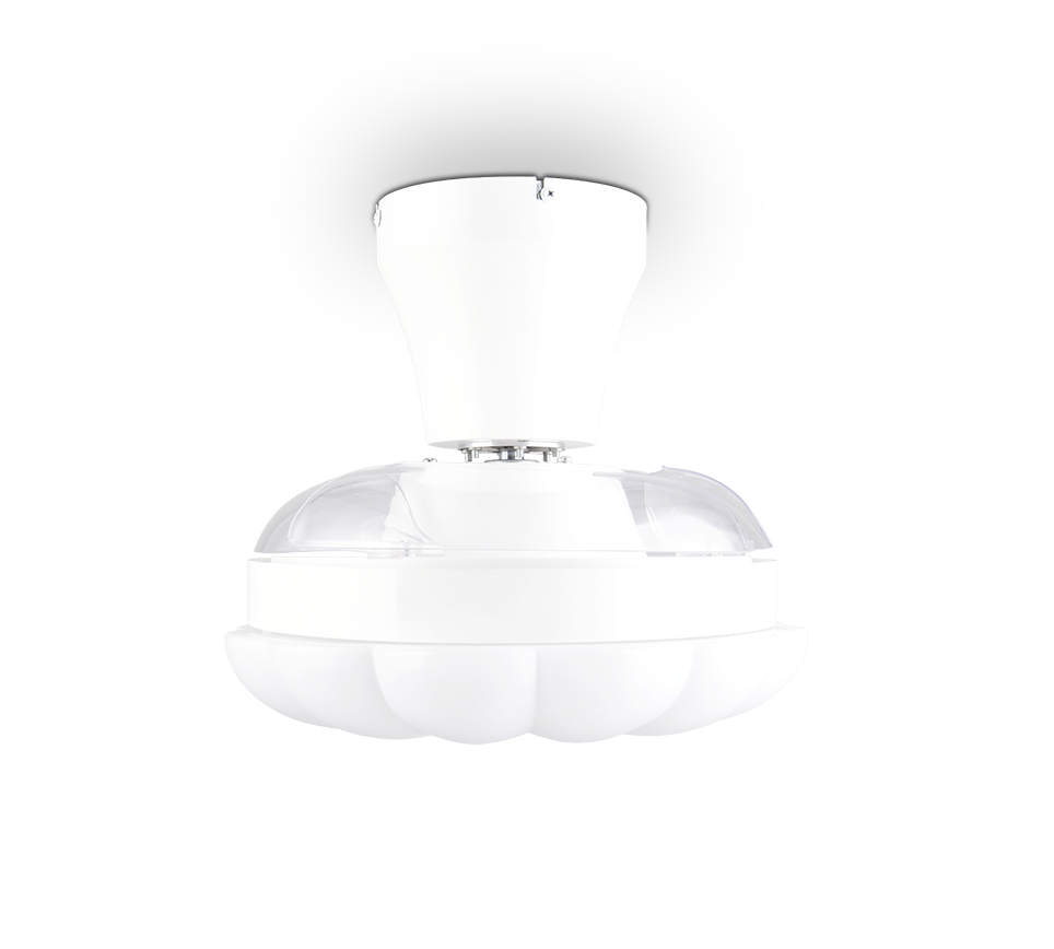 Ventilateur De Plafond - Trio - Boras - Blanc 60x60x29 Cm