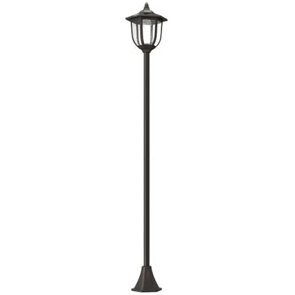 Lampadaire Solaire De Jardin Collahausse – 6 Led – Noir – Diam.26,5x177cm – Batterie Rechargeable 6 – 8h