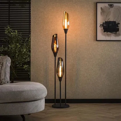 Lampadaire Hoyz Collection Cocoon Mix Verre – Noir
