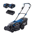 Delvotira | Tondeuse à gazon sans fil Scheppach - Mulching - 43 cm - 700 m² - Incl. 2 batteries & chargeur
