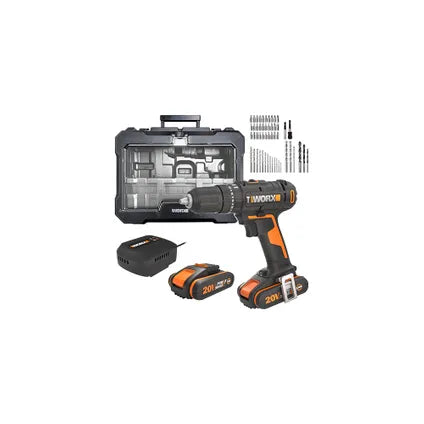 Perceuse-visseuse à percussion Worx WX370.2 - 20V - (2x 1,5Ah)