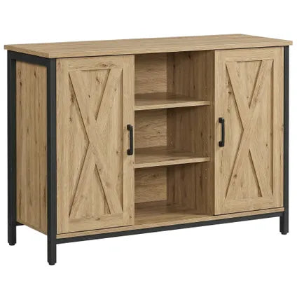 Delvotira | Commode - Leobert - Chêne Artisan - 100 X 35 X 70 Cm