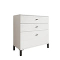 Delvotira | Commode Meubella Avellio - Blanc - 77x35x78 Cm