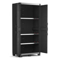 Delvotira | Armoire garage Keter XL haute 54x89x188cm noir