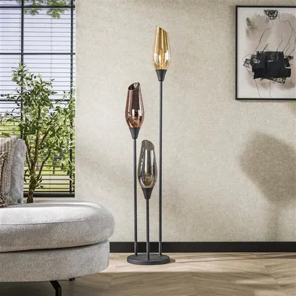 Lampadaire Hoyz Collection Cocoon Mix Verre – Noir