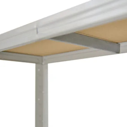Étagère Rangement Établi Shelfplaza Office 190x80x60 Cm En Gris Clair Avec 6 Étagères