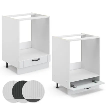 Meuble Bas Pour Four Encastrable – Vicco – Fame-line – Blanc Campagne – 60×51.6×82 Cm
