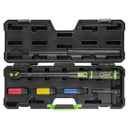 Delvotira | Clé Dynamométrique Jbm Tools 20–200 Nm Avec Douilles Pour Roues Et Rallonge (jbm-54785)
