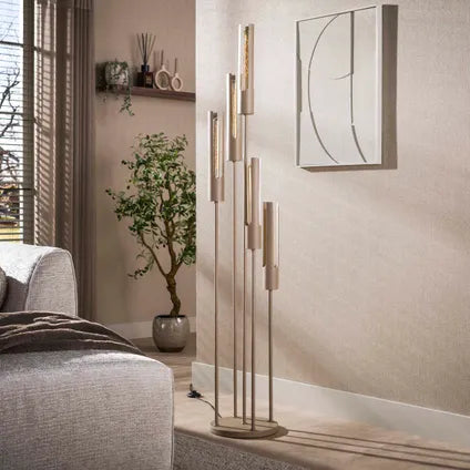 Lampadaire – Hoyz Collection – Tube – Beige – 30x30x175 Cm