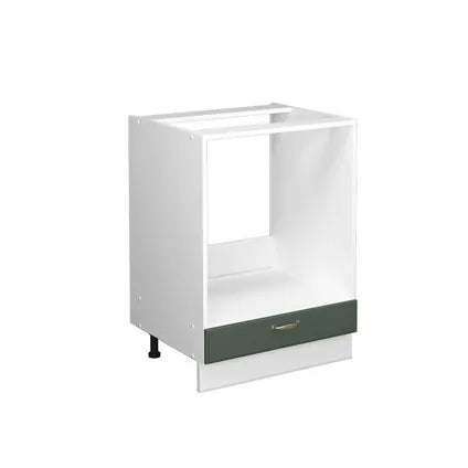 Delvotira | Meuble Bas Pour Four Encastrable - Vicco - Fame-line - Vert Or Campagne/blanc - 60x60x82 Cm