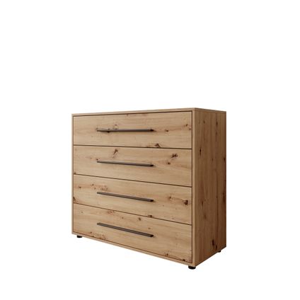 Delvotira | Commode Meubella Montalo - Motif Chêne - 99x40x87 Cm