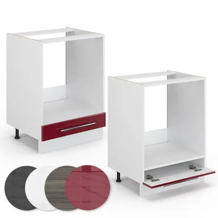 Meuble Pour Four Encastrable – Vicco – Fame-line 34785 – Rouge Bordeaux/blanc – 60×51.6×82 Cm