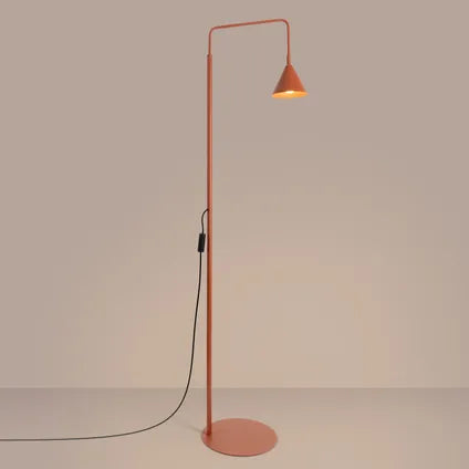 Lampadaires Sollux Lighting Nox Ocre Rouge Acier
