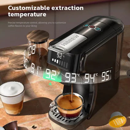 Hibrew - Machine À Café - H1B - 6-en-1 Multicapsules 20 Bars Noir