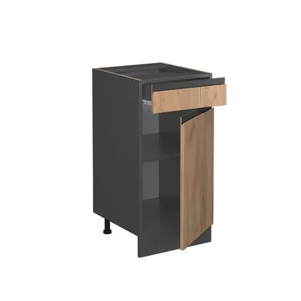 Meuble Bas De Cuisine – Vicco – R-line 39711 – Chêne Doré Anthracite – 40×81.6×46 Cm
