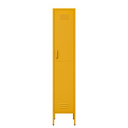 Delvotira | Armoire Vestiaire 35x50x180 Cm Métal Jaune - Lendo Online
