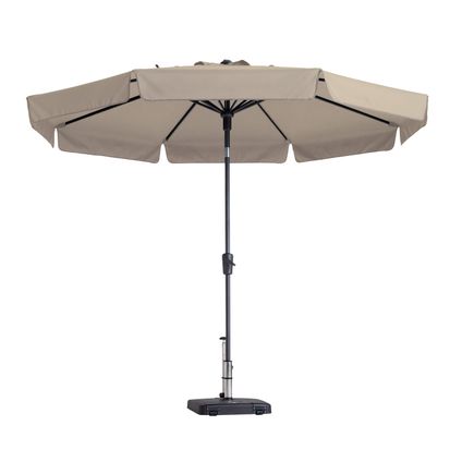 Delvotira | Parasol À Mât Central Madison Flores Luxe Écru 300 Cm