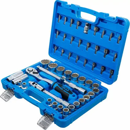 Coffret De Douilles Douze Pans – Bgs – 12,5 Mm (1/2″) 8 32 Mm 51 Pièces