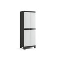 Delvotira | Armoire haute Sencys gris foncé 45x65x182cm