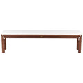 Delvotira | Banc Avec Coussin D'assise Beliani Monsano Marron Blanc 35x170x45 Cm