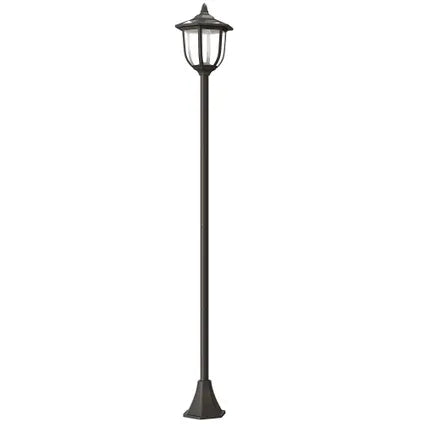 Lampadaire Solaire De Jardin Collahausse – 6 Led – Noir – Diam.26,5x177cm – Batterie Rechargeable 6 – 8h
