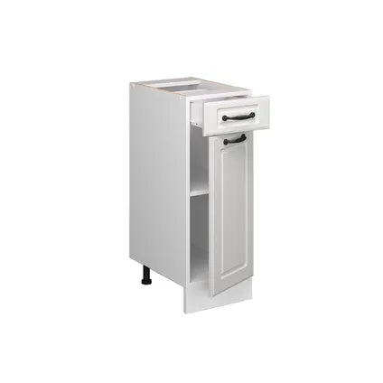 Meuble Bas Cuisine – Vicco – R-line – Blanc Campagne/blanc – 30×81.6×46 Cm