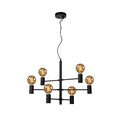 Delvotira | Suspension Lucide Leanne noir 6xE27