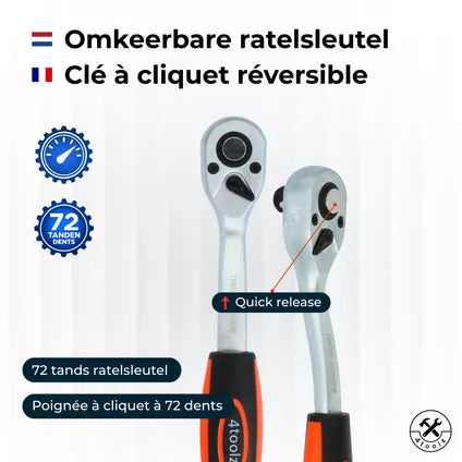 Boîte À Outils 4toolz De 85 Pièces – Complète Et Bien Organisée