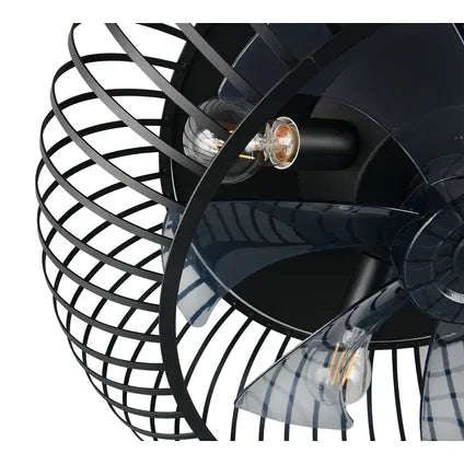 Ventilateur De Plafond – Trio – Johanna – Noir 61x61x25.5 Cm