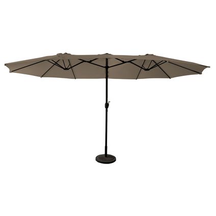Delvotira | Parasol Double Happy Garden Linai Taupe 2,7x4,6m